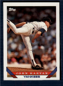 1993 Topps #86 John Habyan VG New York Yankees 