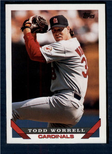 1993 Topps #121 Todd Worrell VG St. Louis Cardinals 