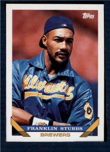 1993 Topps #124 Franklin Stubbs VG Milwaukee Brewers 