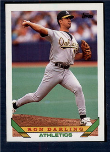 1993 Topps #182 Ron Darling VG Oakland Athletics 