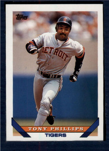 1993 Topps #189 Tony Phillips VG Detroit Tigers 