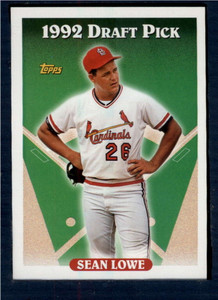 1993 Topps #191 Sean Lowe VG RC Rookie St. Louis Cardinals 