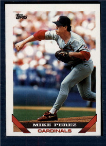 1993 Topps #229 Mike Perez VG St. Louis Cardinals 