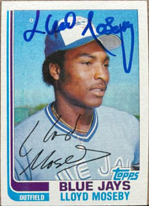 Lloyd Moseby Autographed 1982 Topps #223