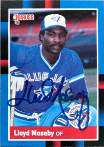 Lloyd Moseby Autographed 1987 Fleer Record Setters #22 - Under the Radar  Sports