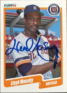 Lloyd Moseby Autographed 1990 Fleer Update #U-97