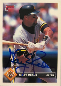 Gary Redus Autographed 1993 Donruss #516