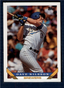 1993 Topps #316 Dave Nilsson VG Milwaukee Brewers 