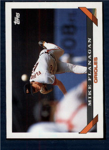 1993 Topps #381 Mike Flanagan VG Baltimore Orioles 