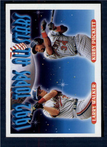 1993 Topps #406 Larry Walker/Kirby Puckett AS VG Montreal Expos/Minnesota Twins 