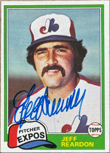 Jeff Reardon Autographed 1981 Topps Traded #819