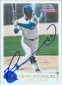 Henry Rodriguez Autographed 2000 Fleer Focus #204