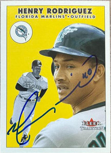 Henry Rodriguez Autographed 2000 Fleer Tradition Update #U133