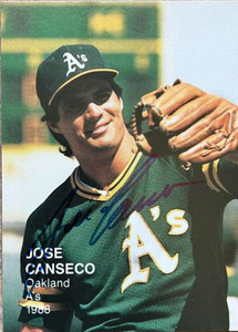SOLD 124204 Jose Canseco Autographed 1988 Baseball's Best Series II #3
