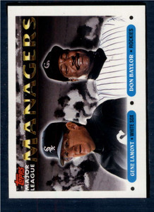 1993 Topps #504 Gene Lamont/Don Baylor MG VG Chicago White Sox/Colorado Rockies 