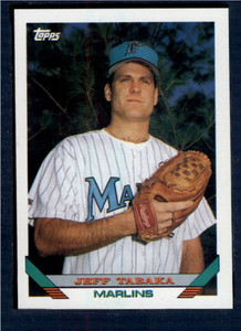 1993 Topps #586 Jeff Tabaka VG RC Rookie Florida Marlins 