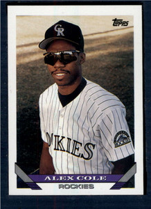 1993 Topps #591 Alex Cole VG Colorado Rockies 