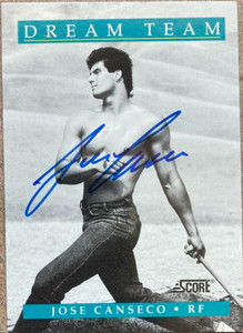 SOLD 124279 Jose Canseco Autographed 1991 Score #441