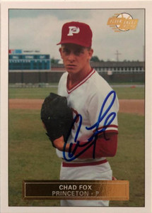 Chad Fox Autographed 1992-93 Fleer Excel #18
