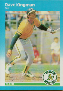 1985 Topps #730 Dave Kingman VG Oakland Athletics - Under the Radar Sports