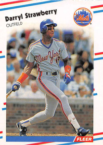 1988 Fleer #151 Darryl Strawberry VG New York Mets 