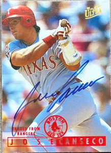 Jose Canseco Autographed 1995 Fleer Ultra #260