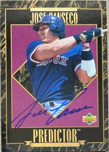 Jose Canseco Autographed 1995 Upper Deck - Predictors: Award Winners #H30 
