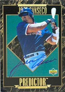 Jose Canseco Autographed 1995 Upper Deck - Predictors: League Leaders #R42