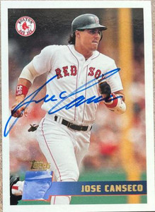 Jose Canseco Autographed 1996 Topps #362