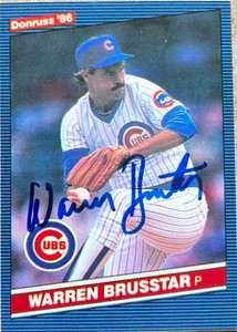 Warren Brusstar Autographed 1986 Donruss #442