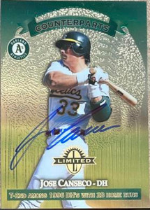 Jose Canseco Autographed 1997 Donruss Limited #17 