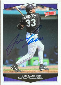 Jose Canseco Autographed 1999 Upper Deck Victory #388
