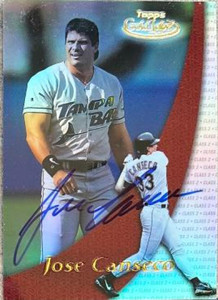 Jose Canseco Autographed 2000 Topps Gold Label Class 2 #87
