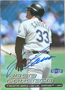 Jose Canseco Autographed 2000 Fleer Ultra #150
