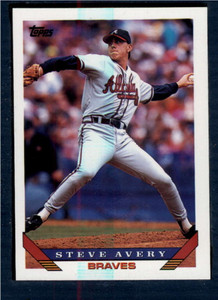 1993 Topps #615 Steve Avery VG Atlanta Braves 