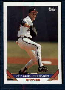 1993 Topps #677 Charlie Leibrandt VG Atlanta Braves 