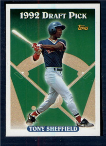 1993 Topps #687 Tony Sheffield VG RC Rookie Boston Red Sox 