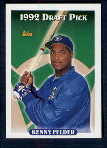 1993 Topps #723 Kenny Felder VG RC Rookie Milwaukee Brewers 
