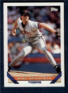 1993 Topps #756 Mike Henneman VG Detroit Tigers 