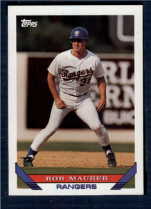 1993 Topps #763 Rob Maurer VG Texas Rangers 