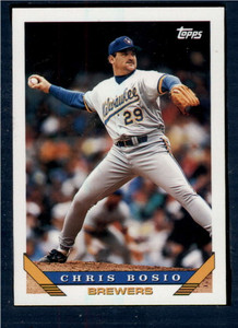 1993 Topps #775 Chris Bosio VG Milwaukee Brewers 