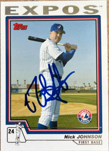 Nick Johnson Autographed 2004 Topps #443