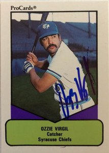 Ozzie Virgil Autographed 1990 Pro Cards AAA #355