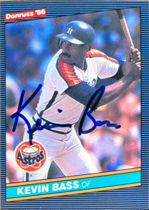 Kevin Bass Autographed 1986 Donruss #548
