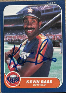 Kevin Bass Signed 1987 Topps Baseball Card - Houston Astros – PastPros