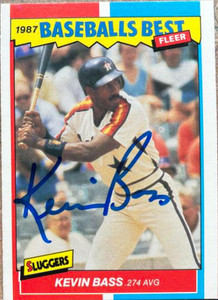 Kevin Bass - Trading/Sports Card Signed