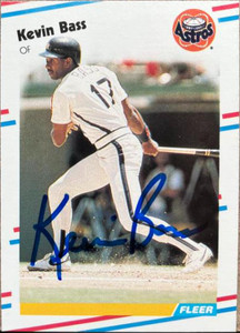 Kevin Bass AUTOGRAPHED Baseball Trading Card 1985 Donruss -  Finland