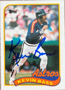 Kevin Bass Autographed 1989 Topps Tiffany #646