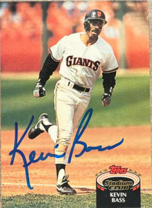 Kevin Bass Autographed 1992 Stadium Club #6