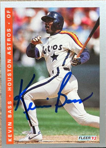 Kevin Bass Autographed 1993 Fleer Final Edition #F-76